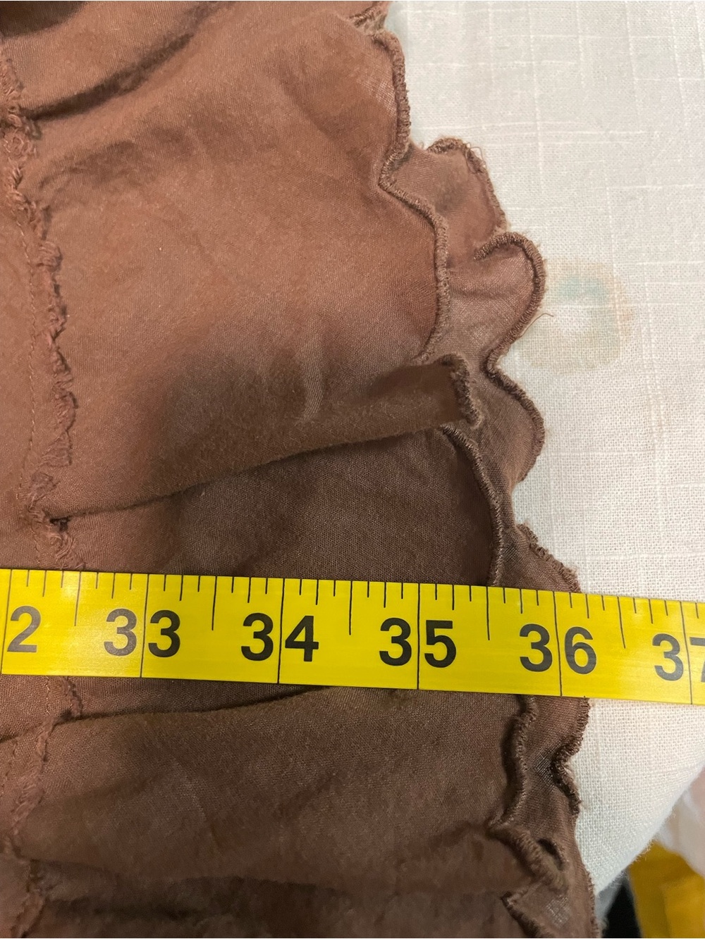 VTG Hollister 100% Cotton Brown Tiered Maxi Skirt - Picture 5 of 8